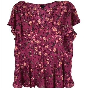Torrid butterfly blouse